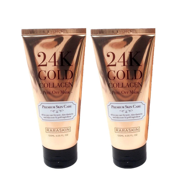 LALASKIN  24K Gold Collagen Peel-Off Mask 120ml, 2 count