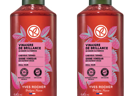 YVES ROCHER  Raspberry Hair Vinegar Scalp 400ml 2 Pcs