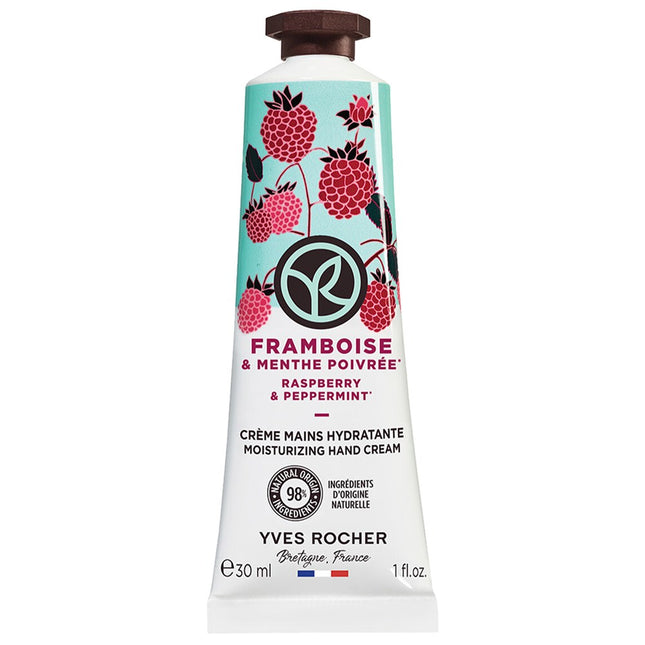 YVES ROCHER  Moisturizing Hand Cream Raspberry & Peppermint 30ml 1 Pack