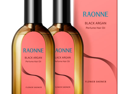 LAONNE  Black Argan Perfume Hair Oil Essence Flower Shower, 100ml, 2 Count