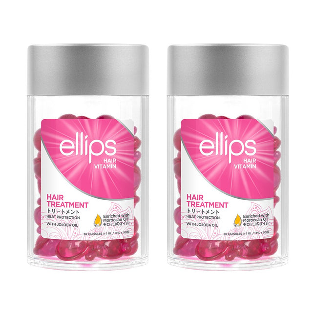 ELLIPS  Hair Vitamin Pink with Jojoba Oil 50p x 2