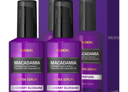 KUNDAL  Ultra Serum Hair Essence Cherry Blossom Scent, 100ml, 2 Count