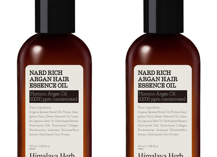 NAD  Rich Argan Hair Essence Oil, 100ml, 2 count