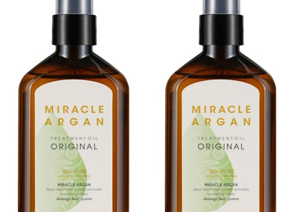 MERIT  Miracle Argan Original Hair Oil 100ml 2 Count