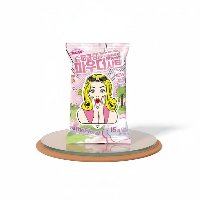 MS44 MS44 Super Cooling Powder Sheet Pretty Floral 15 Sheets