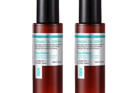 HARRAZ  Argan Oil Hair Serum Pure Cotton Scent, 100ml, 2 count