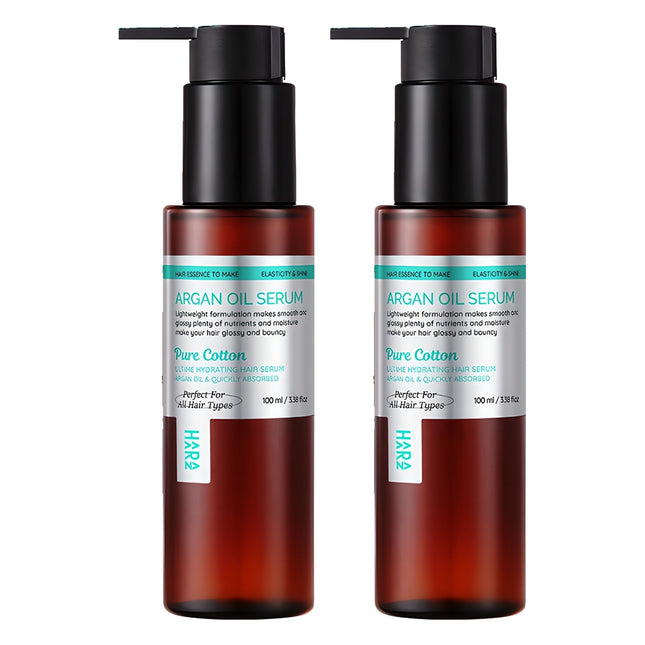 HARRAZ  Argan Oil Hair Serum Pure Cotton Scent, 100ml, 2 count