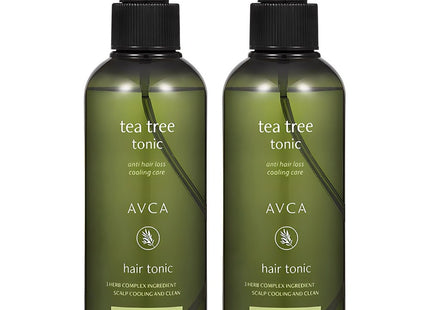 ABCA  Scalp Care Tea Tree Hair Tonic for Hair Loss Symptom Relief, 200ml, 2 Pack