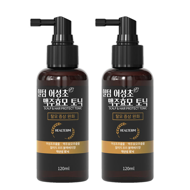 HILTUM  Eoseongcho Beer Yeast Hair Tonic Cooling Spray, 120ml, 2 count