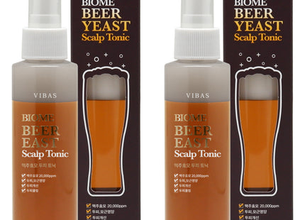 VIVIS  Biome Beer Yeast Scalp Tonic, 120ml, 2 Count