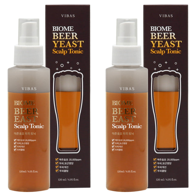 VIVIS  Biome Beer Yeast Scalp Tonic, 120ml, 2 Count