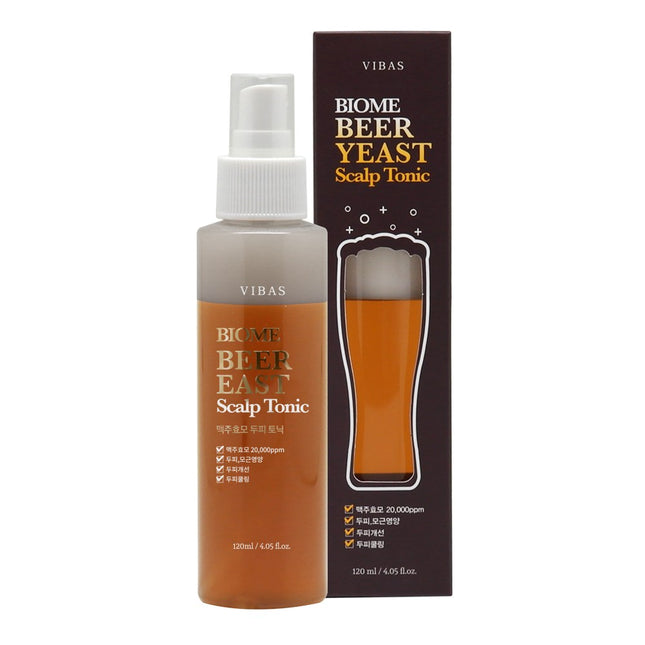 VIVAS  BIOME BEER YEAST SCALP TONIC, 120ML, 1 BOTTLE
