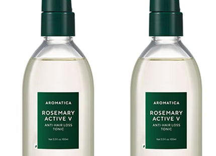 AROMATICA  Rosemary Active V Anti Hair Loss Tonic 100ml 2 count
