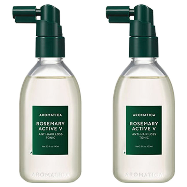 AROMATICA  Rosemary Active V Anti Hair Loss Tonic 100ml 2 count