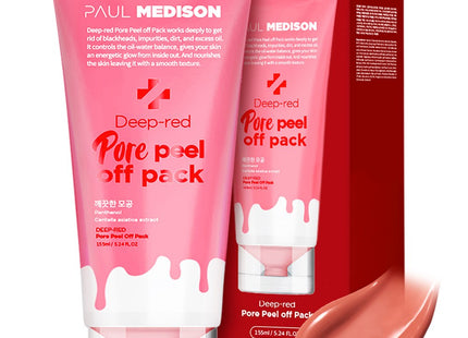 POLMEDISON  Deep Red Pore Peel-Off Pack 155ml, 1 Count