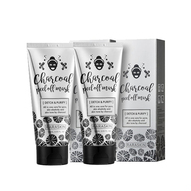 LALA SKIN  Charcoal Black Peel-Off Mask Pack 120ml, Pack of 6