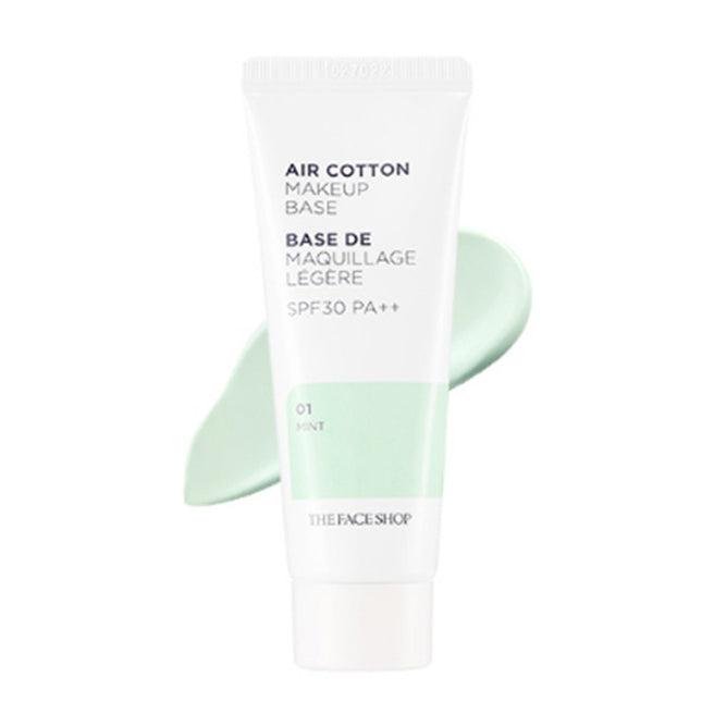 THE FACE SHOP  Air Cotton Makeup Base 35g, Mint, 1 Count