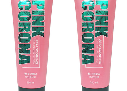 PINK CORONA  Tanning Soothing Gel 250ml 2-Pack