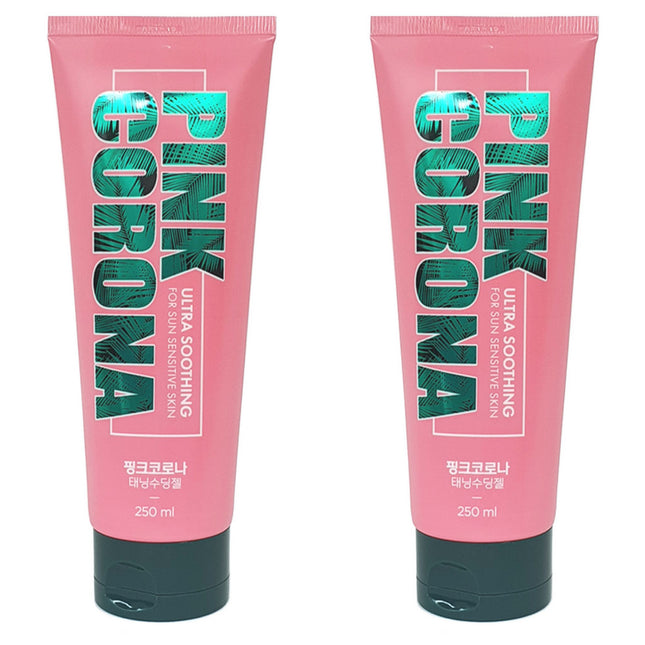 PINK CORONA  Tanning Soothing Gel 250ml 2-Pack