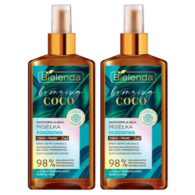 VIELENDA  Coco Bronzing Self-Tanning Mist, 2 Count