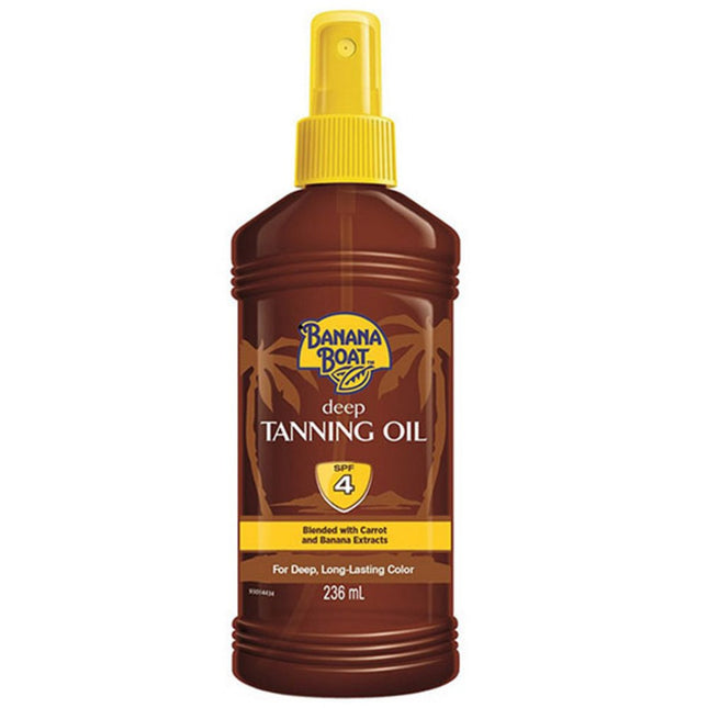 BANANA BOAT  Deep Tanning Oil SPF 4, 236ml, 1 Count