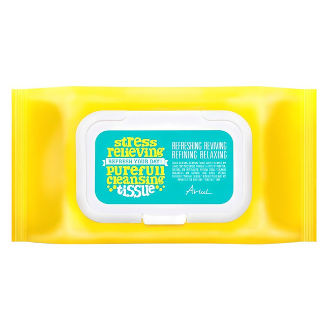 ARIEL  Stress Relieving Pureful Cleansing Tissues, 80 Count, 1 Pack