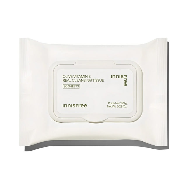 INNISFREE  Olive Real Cleansing Tissue, 30 Sheets, 1 Count