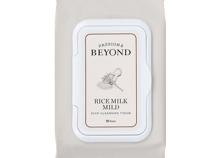 BEYOND  Rice Milk Mild Deep Cleansing Tissue, 50 Count, 1 Pack