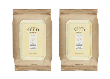 THE FACE SHOP The Face Shop Mango Seed Silk Moisturizing Soft Cleansing Wipes, 50 Count, 2 Pack