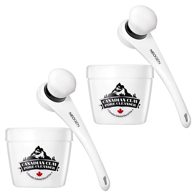 NEOGEN Neogen Canadian Clay Glacial Clay Pore Pack Cleanser 120g + Brush Special Set, 2 Count