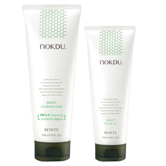 SENITE  Mung Bean Smart Cleansing Foam + Peeling Gel Set 2 Types, 1 Set