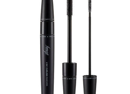 THE FACE SHOP  2in1 Curling Mascara 8.5g, 01 Black, 1 pc