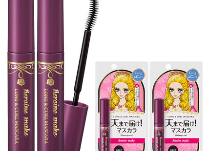 HEROINE MAKE  Long and Curl Mascara EX 6g, Deep Black, 2 Count