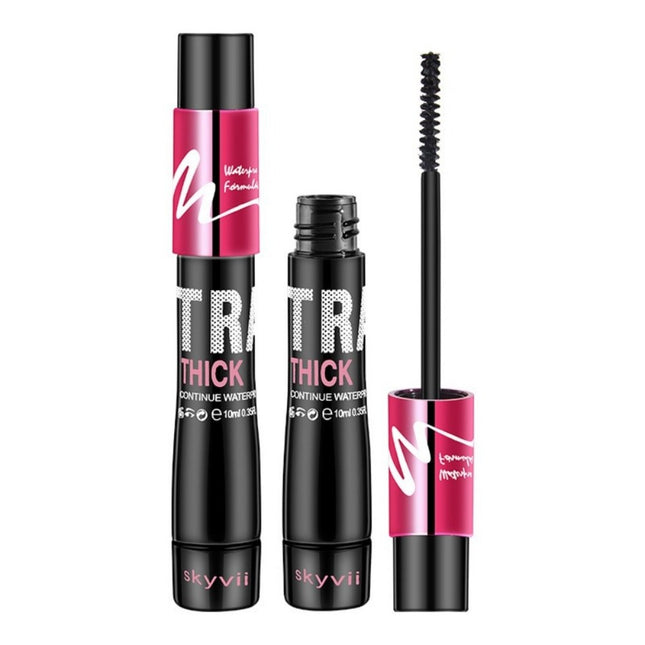 NONE COMPANY Mascara Fiber Blend Waterproof Eyelash Extension Smudge-Proof Clump-Free Eye Look H100, Mascara + Fiber, 1 Count