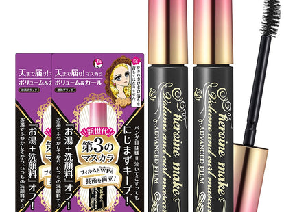 KISS ME HEROINE MAKE  Volume & Curl Advanced Film Mascara 6g, 2 pcs, 01 Deep Black