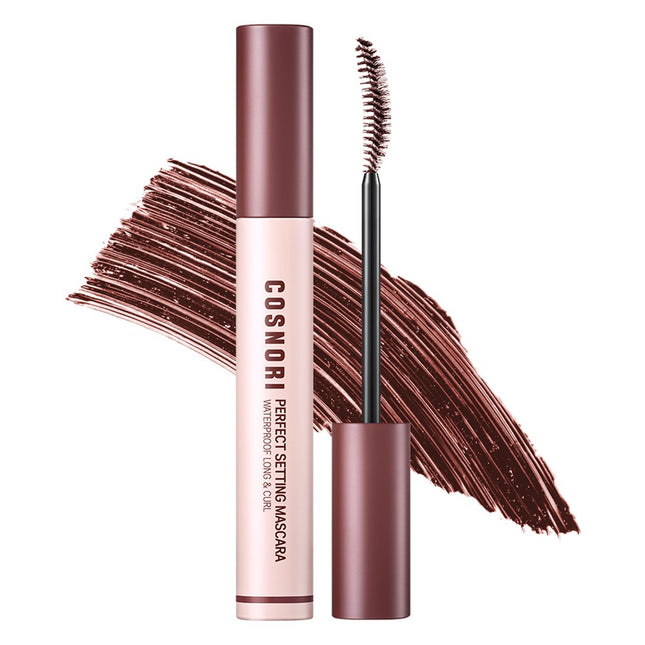 COSNOIR  Perfect Setting Waterproof Long & Curl Mascara 7ml, 03 Rosy Brown, 1 Count
