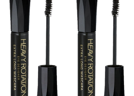 NONE COSMETICS Heavy Rotation Extra Long Mascara, Black, 2 Count