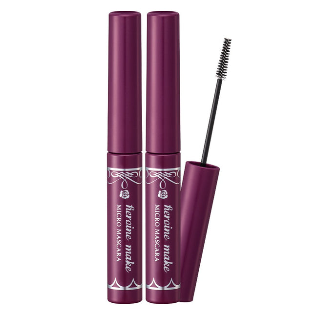 HEROINE MAKE  Micro Mascara EX 4.5g, Deep Black, 2 Count