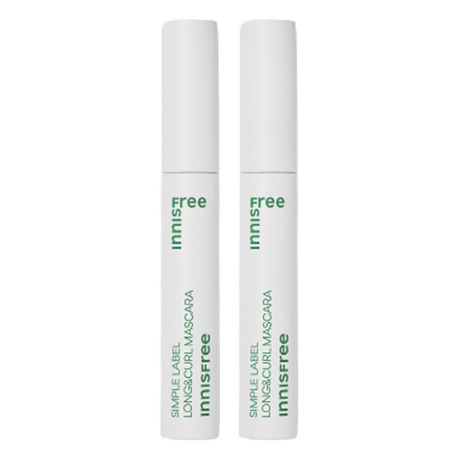 INNISFREE  Simple Label Long & Curl Mascara 7.5g, 2 Count