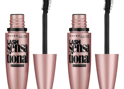 MAYBELLINE NEW YORK  Lash Sensational Waterproof Mascara 10ml, 2 Count
