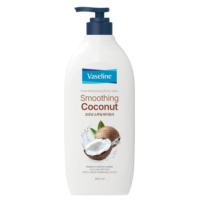 AEKYUNG VASELINE  Fresh Moisturizing Body Wash Coconut Smoothing, 900ml, 1 count