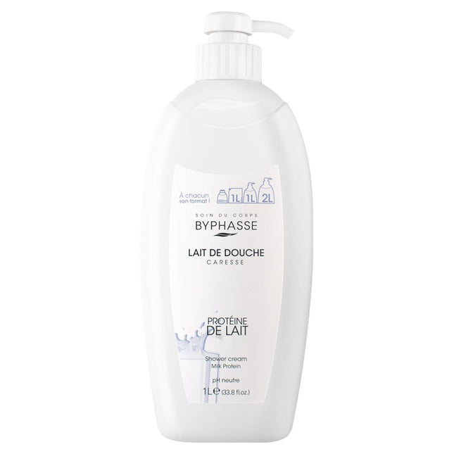 BIPASSA  Large Capacity High Moisture Body Wash Milk Protein, 1L, 1 Count
