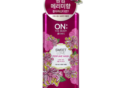 ON THE BODY  Perfume Mildly Acidic Sweet Love Body Wash Peach & White Musk Scent, 865ml, 1 count