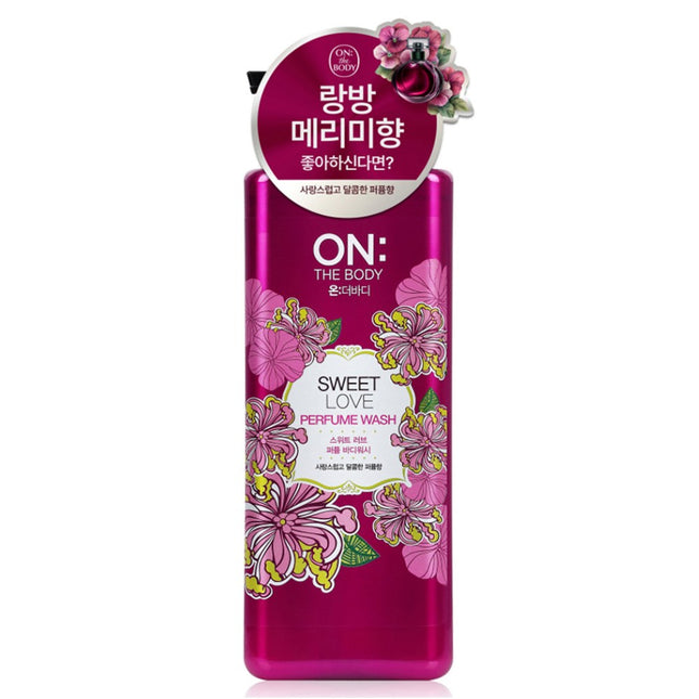 ON THE BODY  Perfume Mildly Acidic Sweet Love Body Wash Peach & White Musk Scent, 865ml, 1 count