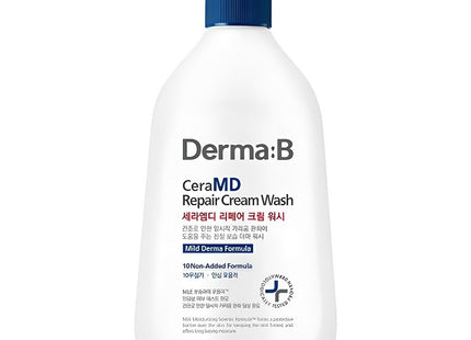 DERMA:B  CeraMD Repair Cream Body Wash, 400ml, 1 count
