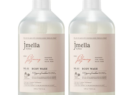 JMELLA  In France Blooming Peony Body Wash Lovely Floral Scent, 1L, 2Count