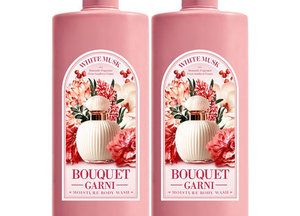 BOUQUET GARNI  MOISTURE BODY WASH WHITE MUSK SCENT 1.5L 2PACK