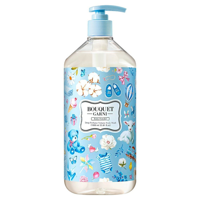 BOUQUET GARNI  Deep Perfume Volume Body Wash Baby Powder Scent, 1L, 1 pc