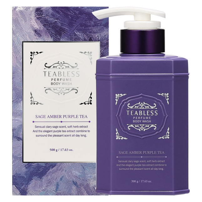 TBLEESS  Perfume Body Wash Purple Tea Floral Woody Scent, 500g, 1 Count