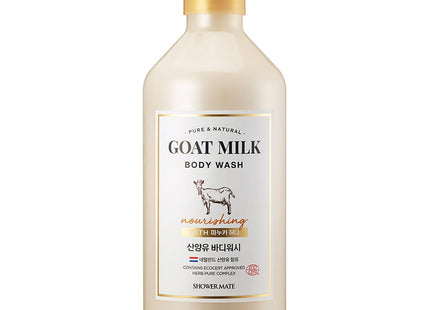 SHOWER MATE  Goat Milk Body Wash Manuka Honey Scent, 800ml, 1 count